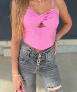 Alternative view of Crop top corset rose