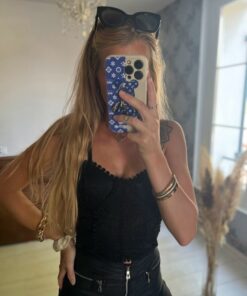 Alternative view of Crop top corset Julia noir