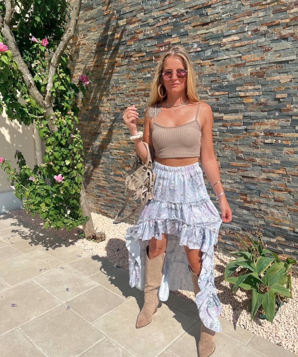 Jupe allongée Lila