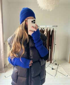 Bonnet + Mitaines bleu