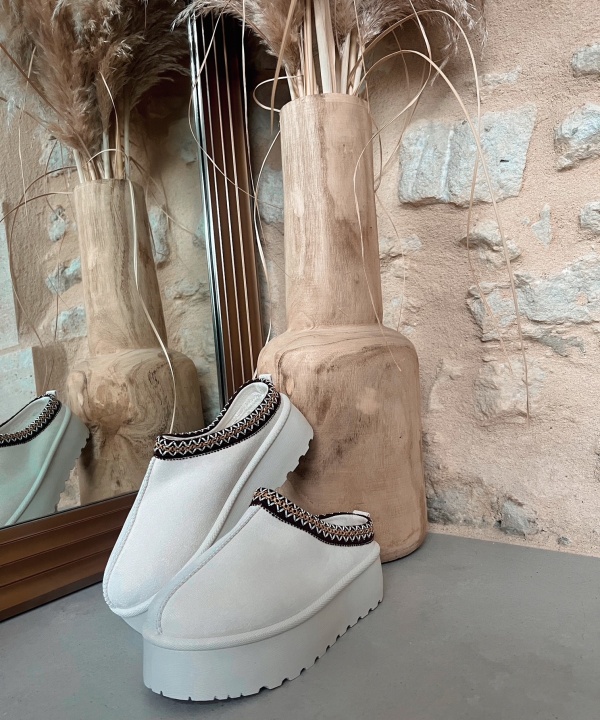 Plateforme beige clair