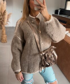 Alternative view of Sac Inaya bronze metallisé