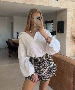 Alternative view of Chemisier June Blanc