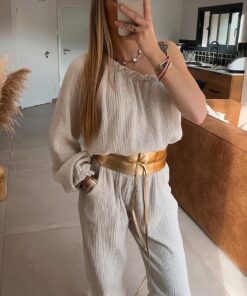 Alternative view of Combinaison Chiara beige