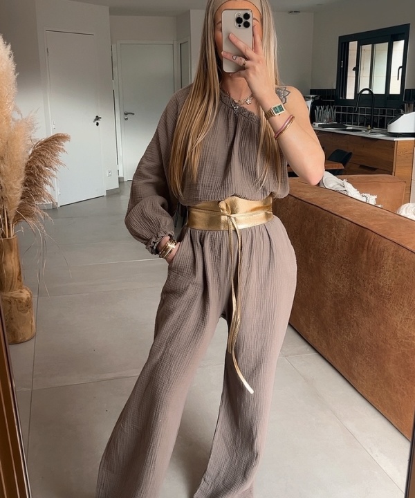 Combinaison Chiara taupe