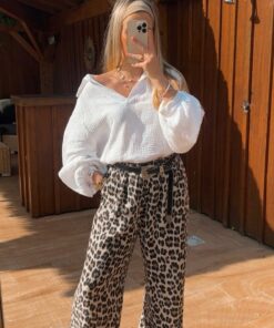 Pantalon Nora léopard