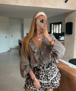 Alternative view of Jupe June leopard