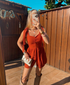 Alternative view of Combishort Nina terracotta