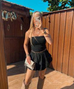 Combishort Bustier noir