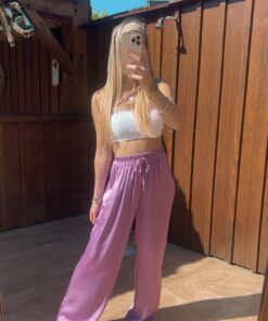 Alternative view of Pantalon Alizée violet