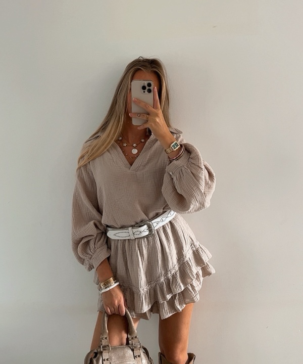 Alternative view of Jupe June beige
