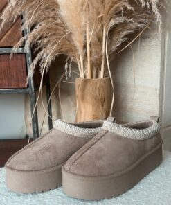 Alternative view of Plateforme beige-taupe