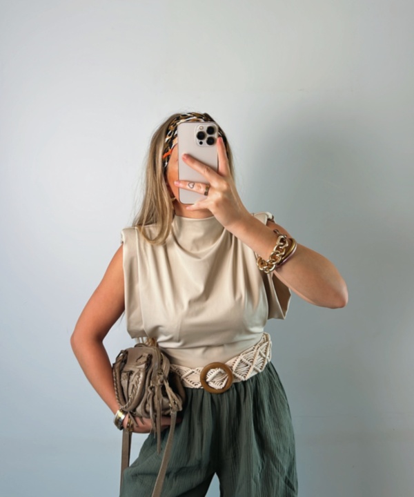 Top Andréa beige