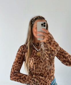 Alternative view of Haut Tulle léopard