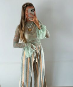 Alternative view of Pantalon éponge vert