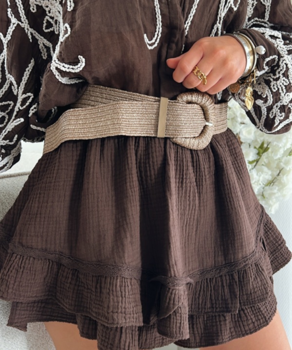 Jupe June marron