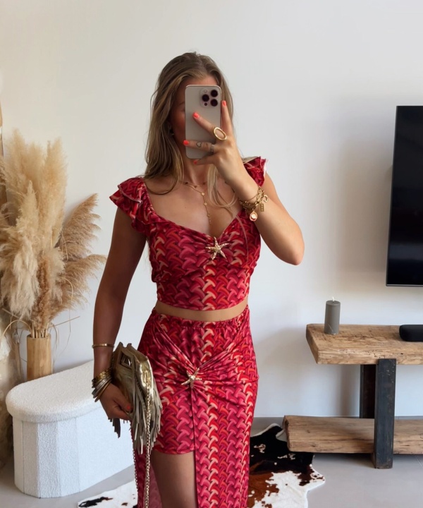 Ensemble Eden rouge