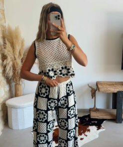 Ensemble Crochet beige