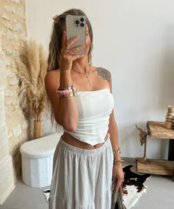 Alternative view of Jupe Zoé beige