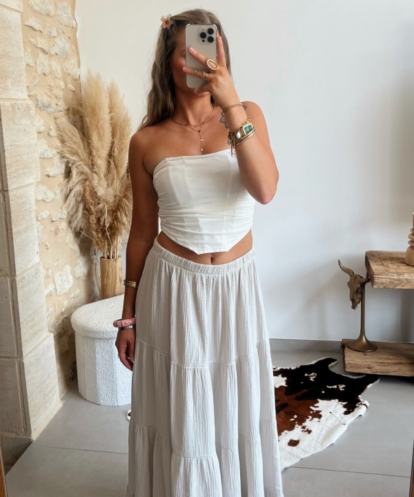 Jupe Zoé beige