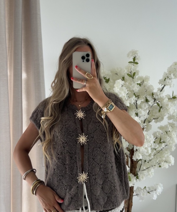 Gilet Isaac taupe