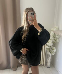 Alternative view of Pull Alix noir