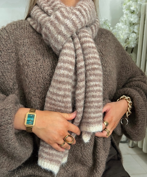 Écharpe Zoé taupe