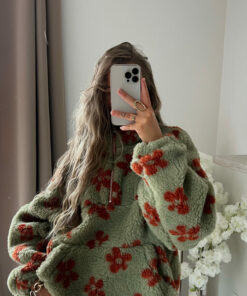 Alternative view of Pull Cocoon fleur kaki