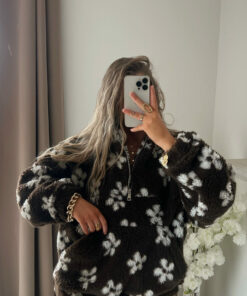 Alternative view of Pull Cocoon fleur choco