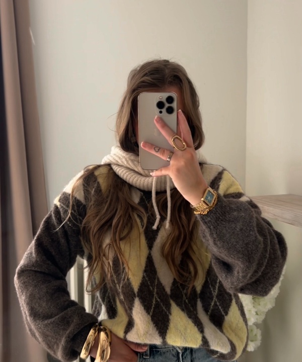 Alternative view of Pull Edwen taupe