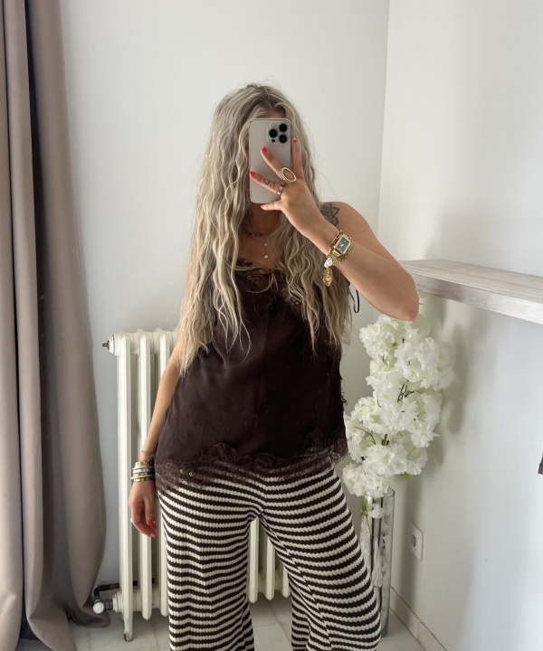 Pantalon Hazel choco