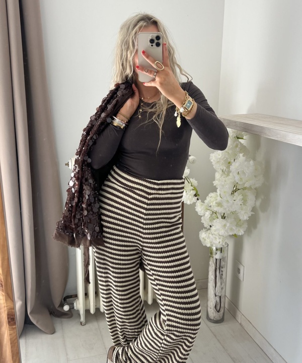 Alternative view of Pantalon Hazel choco