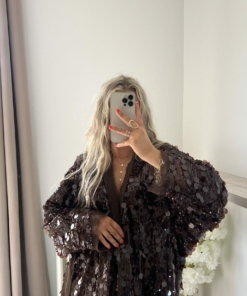 Veste sequin choco