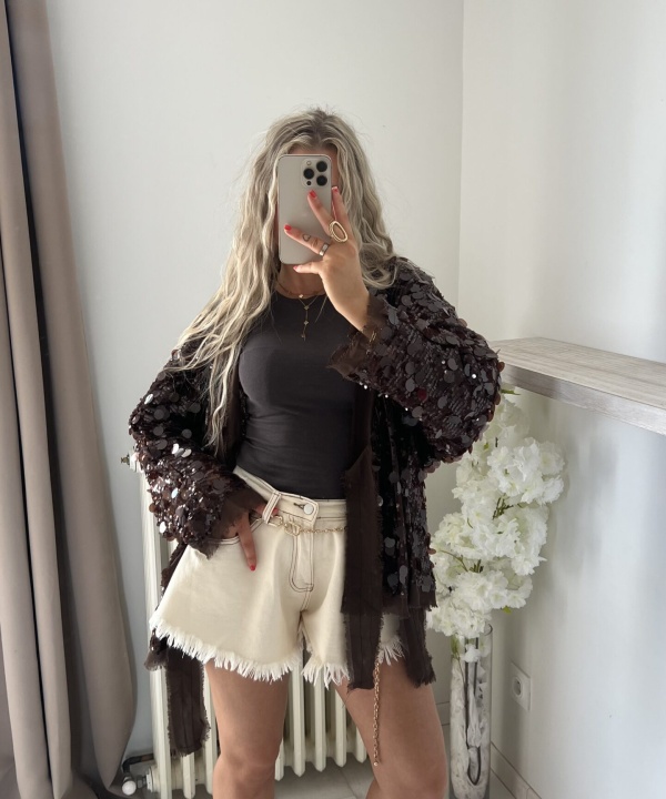 Alternative view of Short Georgie beige