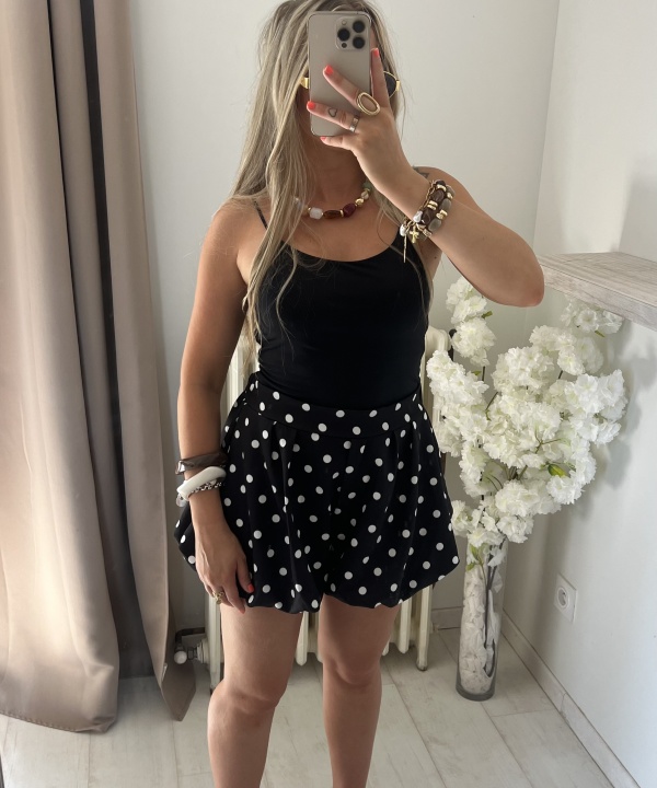Alternative view of Jupe short pois